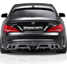 Mercedes W117 Uyumlu Cla Serisi Amg Piecha Arka Tampon Difüzör (Plastik)