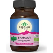 Organic India Shatavari 60 Kapsül – Kadın Sağlığı ve Hormonal Balance Desteği - 400 Mg