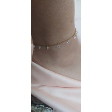 Huayen Atelier Sallantı Zirkonlu Çelik Halhal