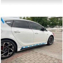 Opel Astra J Kanallı Yan Marşpiyel (Çift) (Plastik)