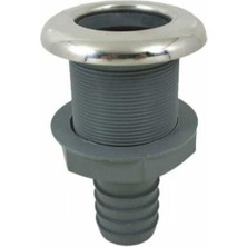 Lhr Krom Flanşlı Sintine Çıkışı, Çap: 3/4'', Tip: Düz