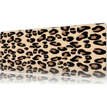 Urzuva Leopar Desen Gaming Oyuncu Xl Mouse Pad  Mousepad 80X30 cm 3mm Dikişli Model