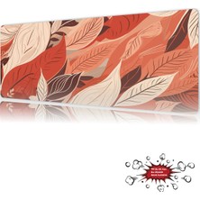 Urzuva Autumn Leaves Gaming Oyuncu Xl Mouse Pad  Mousepad 90X40 cm 4mm Dikişli Model