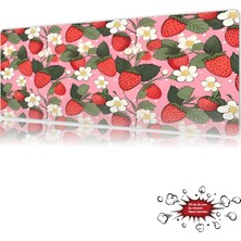 Urzuva  Çilek Gaming Oyuncu Xl Mouse Pad  Mousepad 90X40 cm 4mm Dikişli Model