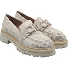 Venüs Kadın Tokalı Deri Ayakkabı Bej 2411530Y