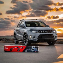 Turtle Can Carry Suzuki Vitara (Ly) Suv 2015->Sonrası Portbagaj Tavan Ara Atkı Seti, Gri