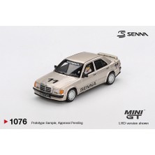 Mini T Mini Gt 1:64 Mercedes-Benz 190E 2.3-16 #11 Ayrton Senna Nürburgring 1984 Figürlü Model Araba
