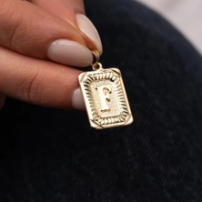 Hakan Mücevherat F Harfi 14 Ayar Altın Kolye Ucu