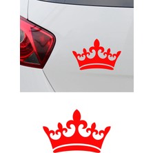 New Jargon Taç Sticker - Kral Taç Araba Sticker - Crown Oto Sticker - Motor Kask Sticker 15X10CM