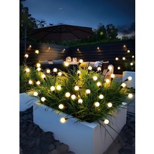 İndecor Houseware 6 Led'li Sarı Güneş Enerjili Bahçe Aydınlatması Balkon Lamba Solar Işık Ateş Böceği Peyzaj Çiçeği