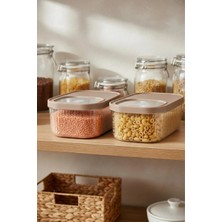 Depa 2'li 5 Lt Multibox Vizon Kayar Kapaklı Saklama Kabı & Erzak Kabı & Toz ve Tablet Deterjan Kutusu