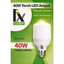 Technozi Ferled 40W Torch LED Ampul Beyaz Işık 6500K /ferled Fx /yüksek Lümen Güçlü Aydınlatma