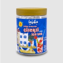 Lazika Soğuk Demleme Naneli Çilek Aromalı Detoks Çay Seti-20'li Pla Piramit Poşet