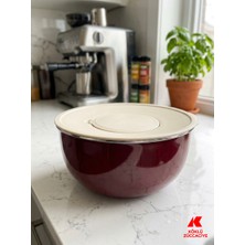 Köklü Züccaciye Emaye Karıştırma Kabı