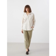 Lc Waikiki Yeni Sezon Beli Lastikli Keten Karışımlı Kadın Pantolon