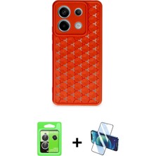 İlkyaz Fashion Ieg™ Redmi Note 13 Pro 5g Kılıf Zirve Form - Siyah 3D Antistatik Cam Ekran Koruyucu + Gümüş R