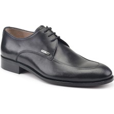 Nevzat Onay Siyah Hakiki Deri Bağcıklı Erkek Klasik Ayakkabı 6632-530 Noc