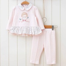 Miomini Baby Fırfır Detaylı Bebe Yaka Bürümcüklü Ikili Kız Bebek Takım