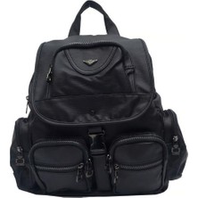 MEGA Çok Bölmeli Yumuşak Deri Kadın Sırt Çantası – Günlük Kullanım Büyük Boy Sırt Çantası