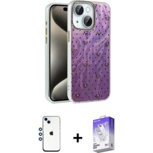 İlkyaz Fashion Ieg™ iPhone 14 Kılıf Zirve Modern Prime - Siyah Bilvis 5in1 3D Magic Cam Ekran Koruyucu + Mavi S