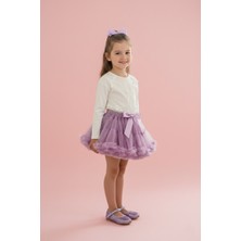 Le Mabelle Ekru 5 Fiyonklu Kız Çocuk Tişört