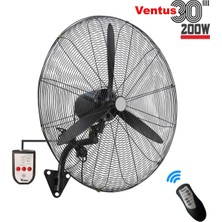 Ventus 30" Vantilatör 200W Duvar Tipi Uzaktan Kumandalı (75cm Çap)