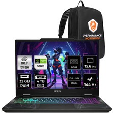 MSI Msı Cyborg 15 Intel Core I7 13620H 40GB 256GB SSD RTX5070/8GB 15.6" Fhd 144Hz Fdos Gaming Laptop & Per4 Çanta B13WGKG847XTRP321