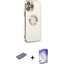 İlkyaz Fashion Ieg™ iPhone 13 Pro Max Kılıf Iz Form Serisi - Siyah Bilvis 5in1 3D Magic Cam Ekran Koruyucu + S