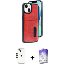 İlkyaz Fashion Ieg™ iPhone 14 Kılıf Yörünge Işık Serisi - Siyah Bilvis 5in1 3D Magic Cam Ekran Koruyucu + S