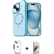 İlkyaz Fashion Ieg™ iPhone 14 Kılıf Kıvılcım Form Prime - Siyah Bilvis 3D Mat Cam Ekran Koruyucu + Siyah Shi