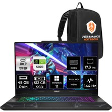 MSI Msı Cyborg 17 i7 13620H RTX 5070 8GB 48GB RAM 512GB SSD 17.3" FHD 144Hz Win11 Pro B13WGKG251XTRP427 Gaming Laptop + Per4 Çanta