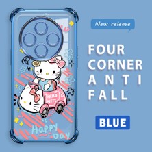HONTINGA Xiaomi Redmi 14C ile Uyumlu Şeffaf Kılıfı Düşüme Önleyici Basitlik Anti Düşme Kamera Korumali Hello Kitty Desen Yumuşak Silikon Telefon Kılıfı Kadın ve Erkek Için Uygundur K3-0193