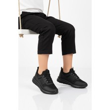 Walkway Siyah Füme Fileli Hafif Esnek Unisex Çocuk Spor Ayakkabı 9060 Motano F