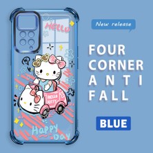 HONTINGA Xiaomi Redmi Note 11 Pro 5g ile Uyumlu Şeffaf Kılıfı Düşüme Önleyici Basitlik Anti Düşme Kamera Korumali Hello Kitty Desen Yumuşak Silikon Telefon Kılıfı Kadın ve Erkek Için Uygundur K3-0193