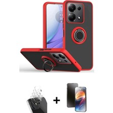 İlkyaz Fashion Ieg™ Redmi Note 13 Pro 5g Kılıf Yörünge Çizgi - Siyah 3D Antistatik Mat Seramik Nano Ekran Ko