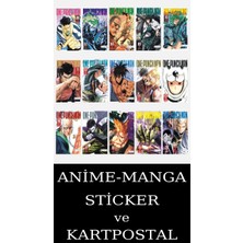 Akılçelen Kitaplar One Punch Man 6-20 Eksiksiz Manga Seti (15 Kitap) / Tek Yumruk / Anime-Manga Sticker ve Kartpostal Hediyeli