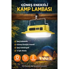 Vaner Panther Şarjlı Güneş Enerjili Kamp Lambası