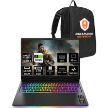 HP Omen Max 16 Ryzen AI 9 HX 375 RTX 5070 Ti 12GB 48GB RAM 4TB SSD 16" FHD+ 165Hz Win11 Home BQ1Y0EAPN380 Gaming Laptop + Per4 Çanta