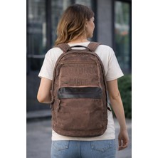 Old Cotton Cargo Sırt Çantası Kanvas Kumaş Unisex Günlük Okul Seyahat Laptop Çantası