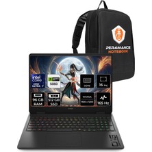 Hp Omen Slim 16 Intel Core Ultra 7 255H 96GB 512GB SSD RTX5060/8GB 16" Fhd+ 165Hz Fdos Gaming Laptop & Per4 Çanta CK9L3EAPN342