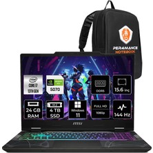 MSI Msı Cyborg 15 i7 13620H RTX 5070 8GB 24GB RAM 4TB SSD 15.6" FHD 144Hz Win11 Pro B13WGKG847XTRP415 Gaming Laptop + Per4 Çanta