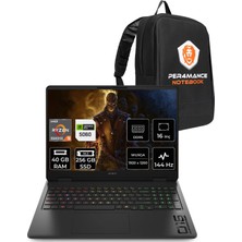 Hp Omen 16 Amd Ryzen 9 8940HX 40GB 256GB SSD RTX5060/8GB 16" Fhd+ 144Hz Fdos Gaming Laptop & Per4 Çanta C3YN8EAPN321