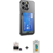 İlkyaz Fashion Ieg™ iPhone 14 Pro Max Kılıf Doruk Klasik Koleksiyonu - Siyah Polymer Nano Ekran Koruyucu + Siya