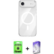 İlkyaz Fashion Ieg™ iPhone 17 Air Kılıf Kutup Klasik Serisi - Siyah Bilvis 5in1 3D Magic Cam Ekran Koruyucu + S
