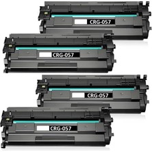 CRG-057 (057 / CRG057) 4 Adet Canon I-Sensys MF445DW (MF-445) Wı-Fı Yazıcı Uyumlu 3000 Sayfalık Muadil Toner