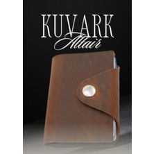 Kuvark Altair Akordeon Kartlık - Cüzdan | Hakiki Dana Derisi | El Yapımı