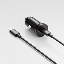 Favro 30W Pd Usb-C Araç Şarj Cihazı + Type-C / Type-C Şarj Kablosu