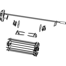 BABA'S BBQ MOTORLU PİLİÇ, ŞİŞ, CAĞ VE KOROREÇ ÇEVİRME APARATI / BBQ 7500 UYUMLU