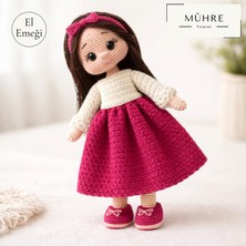 Mühre Taçlı Örgü Bebek Hediyelik %100 Pamuklu Organik Amigurumi Örgü Doğumgünü Hediye