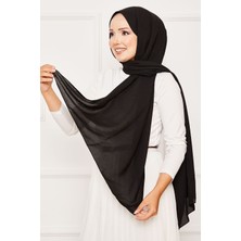 ECN Elegant Soft Krep Şal Serisi Siyah